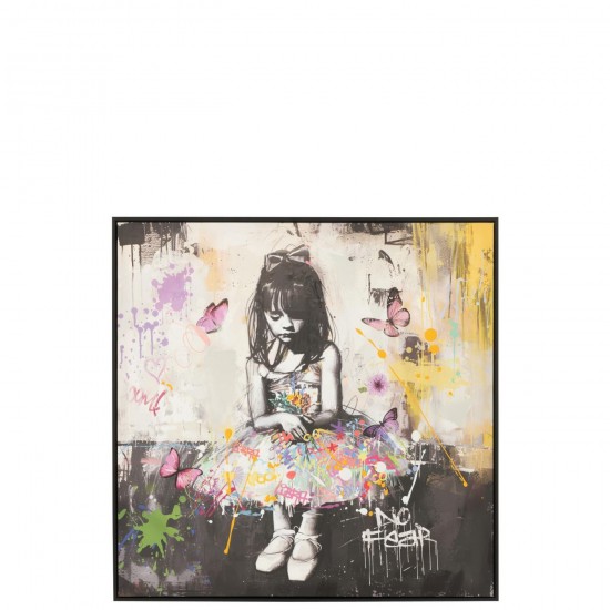 J Line Dipinto Ballerina Acrilico Multicolore Pintura Ballerina Acrílico Multicolor.