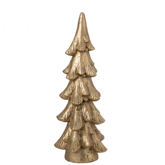 J Line Albero Di Natale Base Rotonda Magnesio Oro Large Árbol De Navidad Base Redonda Magnesio Dorado Large.