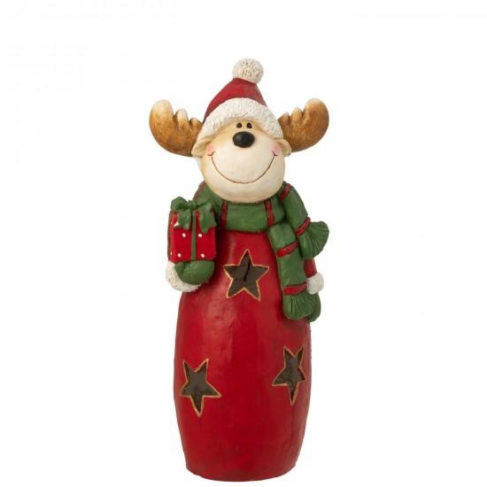 J Line 59741 Decorazione Decorations rentier stehend Caribous Figuras Rendier Decoratie Elanden Statue Eland Beelden Decoratio.