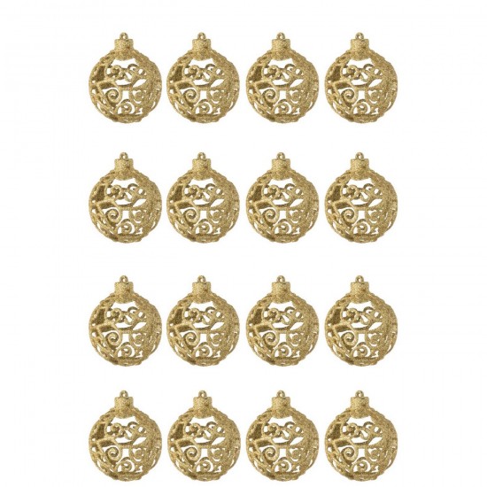 J Line 59990 Decorazione kerstbal Christbaumkugel kerstbal boules de noel Christbaumkugeln Wohnzubehoer Dekoration Decoratie D.