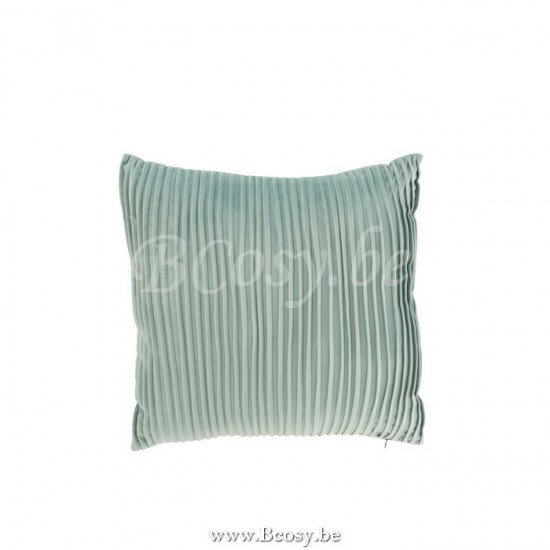 J Line Jline Cuscino Righe Velluto Verde Menta Almohada Lineas Terciopelo Menta