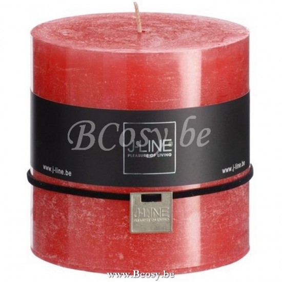 J Line Jline Kerze Zylinder Rot 75 S zylinderkerzen