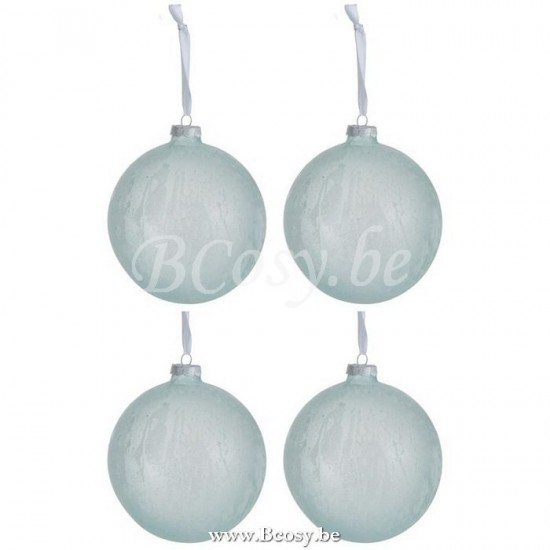 J Line Jline Dose Von 4 Weihnachtskugeln Glas Hell Grün Large weihnachtskugeln christbaumkugeln