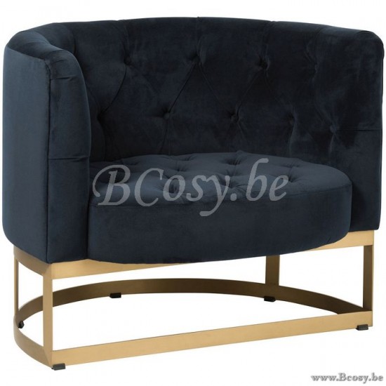 Jline Sofa Knöpfe 1 Kissen Wilson 1 Person Velours Metall Birke Anthrazit Gold sessel 1 person mit knoepfe.