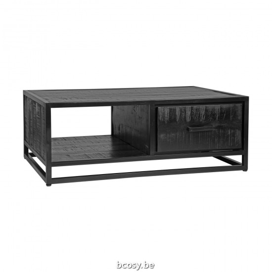 LABEL51 Salontafel Chili Zwart Mangohout 110 cm.