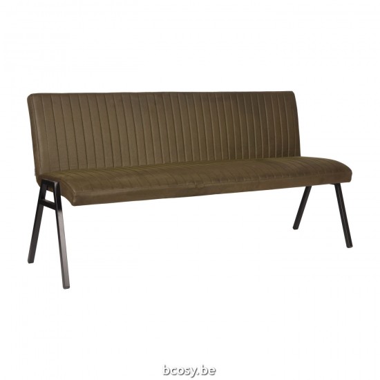LABEL51 Eetkamerbank Matz Army Microvezel 175 cm.