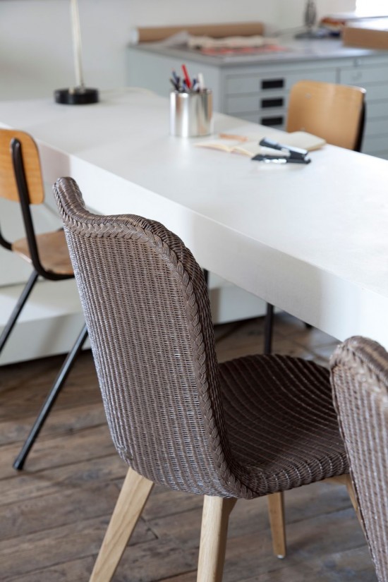 Vincent Sheppard Lily Stoel Natuur eiken Hout frame Taupe Lloyd Loom.