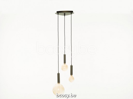 Marckdael 1340-S3-PLEC-BRONZO-GLOBEKD-1KL-1M-1GR C-VDV 1340-S3-PLEC-BRONZO-GLOBEKD-1KL-1M-1GR Verlichting van Dijck van Dyck Markdaal