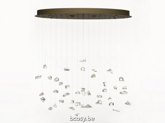 Marckdael pendel Dubai Marckdael 1710-PL4-OVAL-GU10-BRONZO Contemporal Brons pendel H max 180cm VVD VDV Verlichting van Dijck Dyck Markdaal.