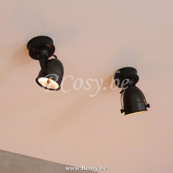 Authentage COM001F83 COMÈTE Aufbaustrahler BA15d Bronze Authentage Anbaustrahler Spotleuchten Aufbauleuchte.