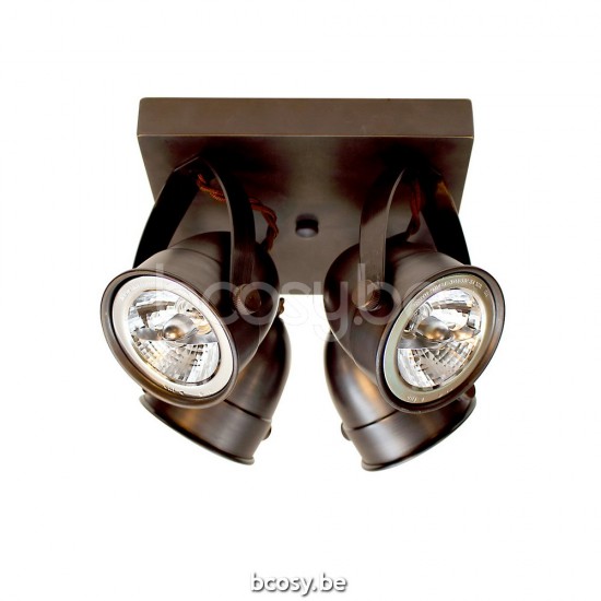 Authentage COM004V21 COMÈTE Aufbaustrahler BA15d Bronze Authentage Anbaustrahler Spotleuchten Aufbauleuchte.