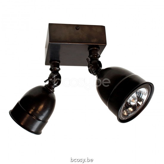 Authentage POI0L2V10 POIRE Aufbaustrahler GU10 Bronze Authentage Anbaustrahler Spotleuchten Aufbauleuchte.