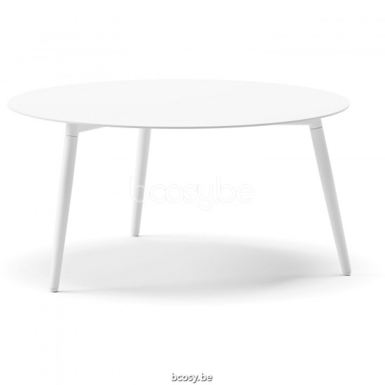 Diphano Ray table basse S 80xR (35,5h) Cadre Aluminium blanc Dessus Aluminium blanc.