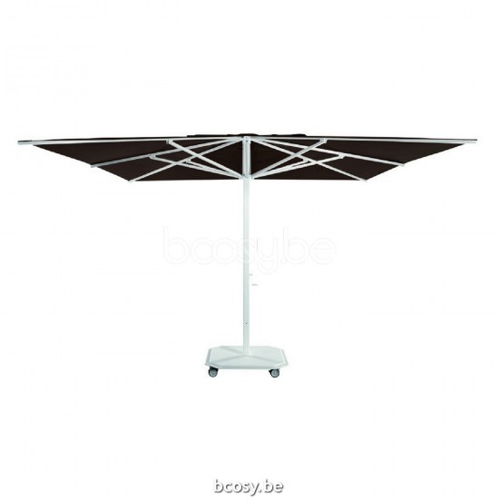 Jardinico JCP202 500x500 Vierkante Middenstam Parasol 5x5 Mast Wit Doek Pitch Sunbrella Plus Marine UFJCP.202 CARACTERE.