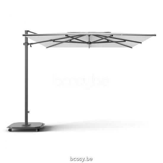 Jardinico JCP402 300x425 Rechthoekige Vrijhangende Parasol 3x4,25 Mast Antraciet-charcoal Doek Ice Sunbrella Plus Marine UFJCP.402 CARACTERE.