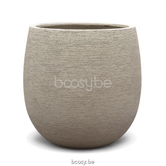 Jardinico TERRA Pot De Plantes Et Jardinière D'extérieur Rond Ø55x55H Grand Ballon Sabbia.