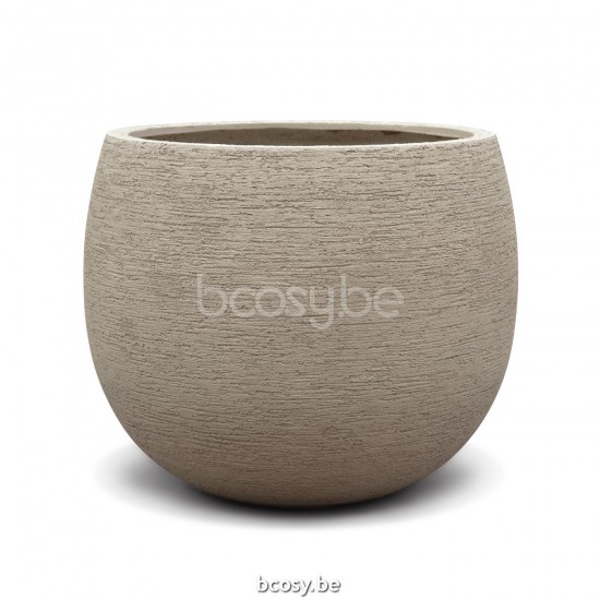 Jardinico TERRA Pot De Plantes Et Jardinière D'extérieur Rond Ø55x45H Ballon Moyen Sabbia.