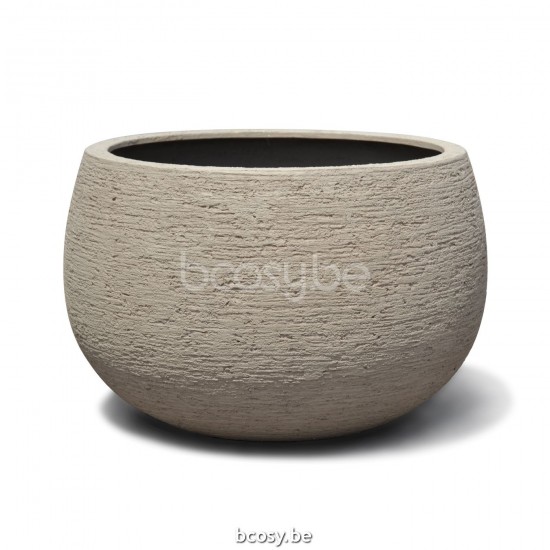 Jardinico TERRA Pot De Plantes Et Jardinière D'extérieur Rond Ø55x35H Petit Ballon Sabbia.