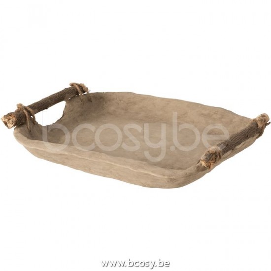 J Line 11238 Tray Plateau schenkblad wooden plates Online Webwinkel Servizio Online Verkauf Online dienplateau Vertreter Tabletop schale Dienbladen Kitchen Accessories Decorazione Servicio De Mesa Ser