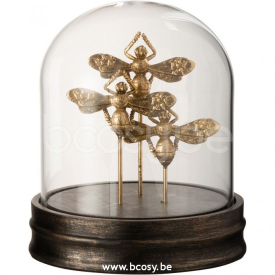 J Line 11668 Glocken Cloches en verre stolp voor beeld glasstolp Beelden Figuras Decorazione glass bells Stolpen Figuren Clochette Decoratie Animali Stolp Cuvecles glocke glas Figurines Dekoration clo