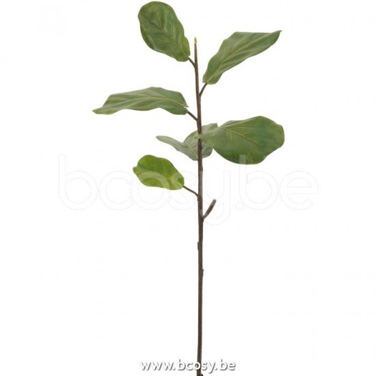 J Line 12511 Vioolblad Tak Plastiek Donker Groen Small L40xB20xH84 sierbladeren