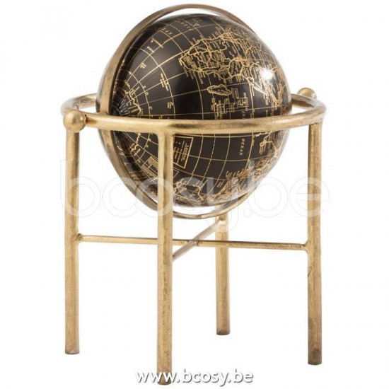 J Line 15723 Decorations Dekoration erdkugel auf fuß Dekoration Globe terrestre Decoration Decoracion Wereldbol Erdglobusse Wereldbol Op voet globe on foot Decoration Woon Accessoires Decoratie Decora