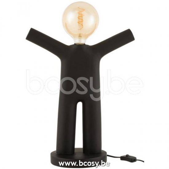 J Line Jline Jolipa 16016 Lamp P Tit Maurice Poly Zwart
