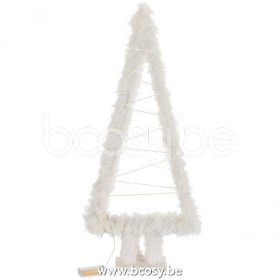 Jline Arbol De Navidad Cuerda Imitacion De Piel Blanco Small