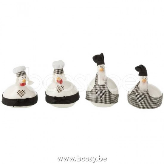 J Line 17582 Gefluegel Hanen Beelden huhn keramik Figuren chicken pottery Kipjes Decoratie Poulet Hennetje Dekoration Beelden Statue Poulets Kipje Beeldje Kip Kippen Coq Kippen Figuras Haantje Kip Bee
