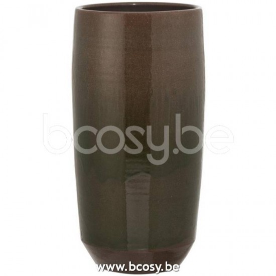 J Line Jline Vaso Bordo Ceramica Verde Large Jarron Borde Ceramico Verde Large