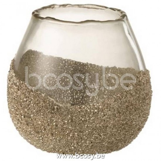 Jline Fotosforo Mitad Perlas Redondo Cristal Oro Small