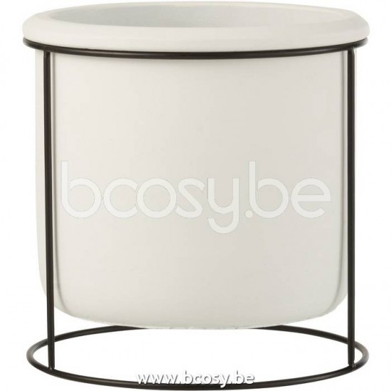 J Line Jline Portavasi Da Sospendere Cemento Bianco Small Maceta Colgante Cemento Blanco Small