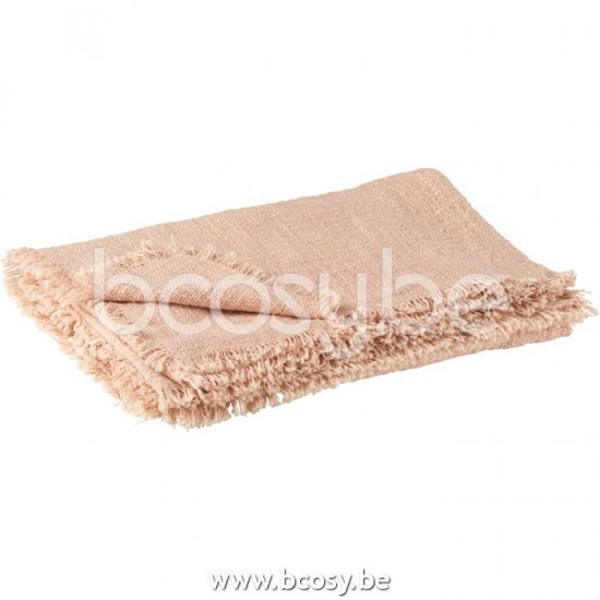 J Line Jline Plaid Frange Cotone Poliestere Rosa Chiaro Plaid Flecos Algodon Poliester Rosa Claro