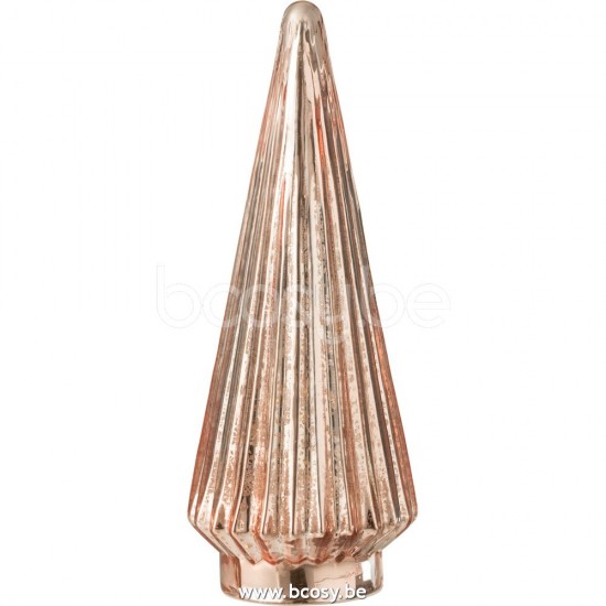 J Line Jline Albero Di Natale Led Vetro Rosa Large Arbol De Navidad Led Vidrio Rosa Large