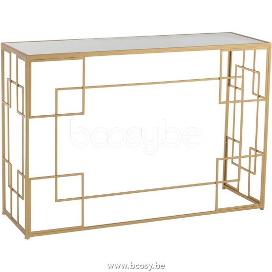 J Line Jline Console Righe Metallo Vetro Oro Consola Lineas Metal Cristal Oro