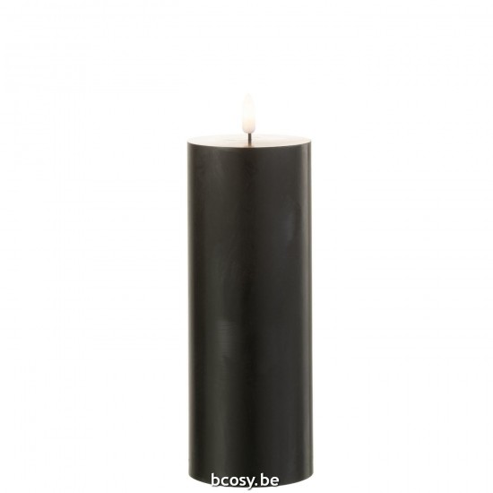 J Line Candela Led Nero Large Velas Led Negro Large.