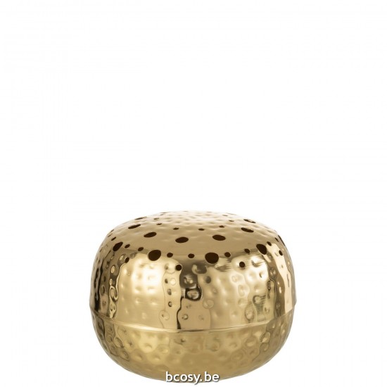 Jline Vase Kugel Löcher Metall Gold Large vases.