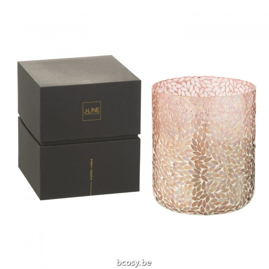 J Line Scented Candle Tender Rose Wax Pink Extra Large 150Hours scented candles.