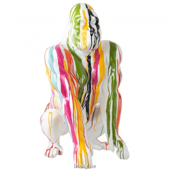 J Line Gorilla Paint Polyresin Mix monkeys.