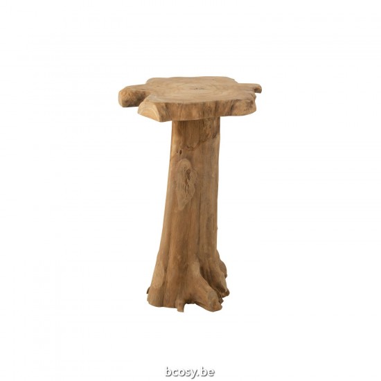 J Line Side Table Root Teak Wood Natural Large nested side tables sidetables.