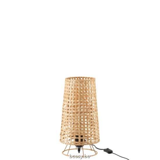 J Line Tafellamp Lena Rotan Natural Vloerlampen Stalampen Staande Lampen Staanlampen JO40907.