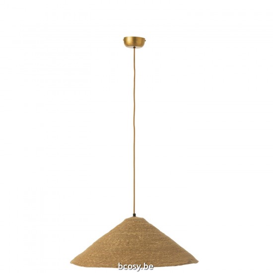 J Line Hanging Lamp Hat Moonj Grass Natural Small Suspensions pendant lights Suspended Overhead Lights Lamps.