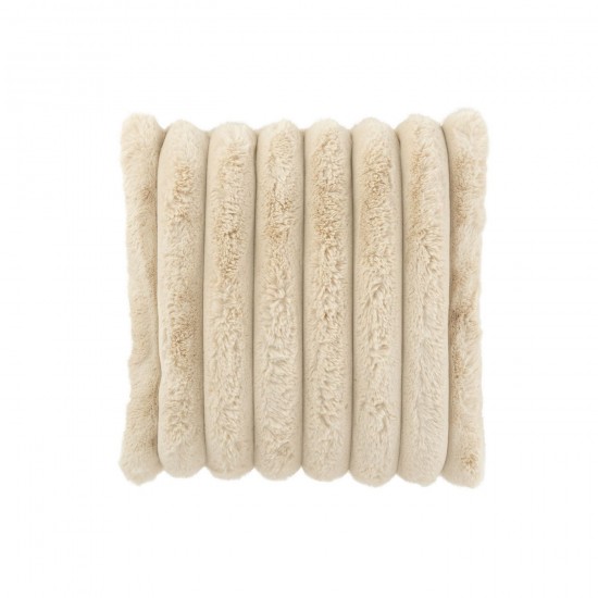 J Line Cuscino Largo Corduroy Poliestere Beige Cojín Ancho Corduroy Poliéster Beige.