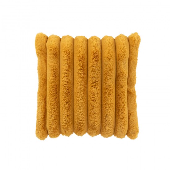 J Line Cuscino Largo Corduroy Poliestere Ocra Cojín Ancho Corduroy Poliéster Ocre.