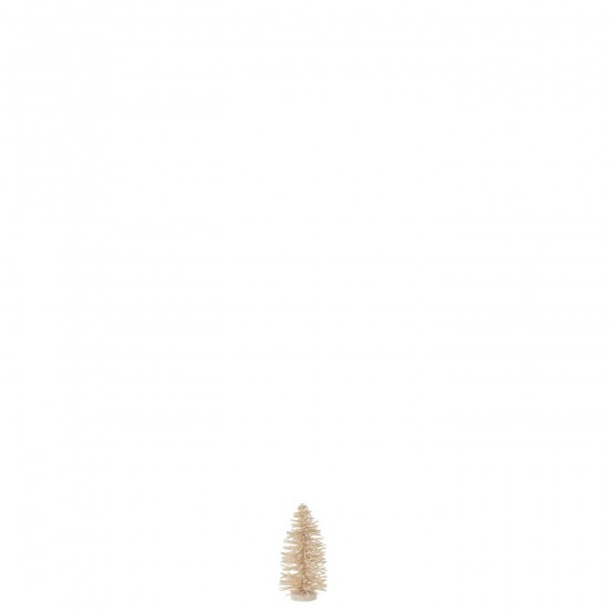 Jline Arbol De Navidad Decorativo Lentejuelas Madera Blanco Small.