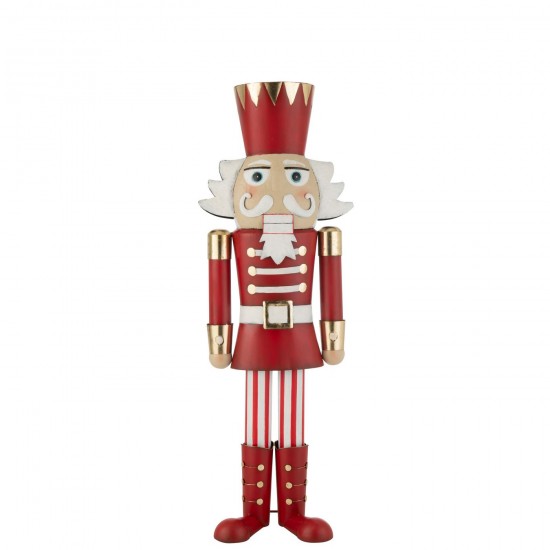 Jline Nutcracker Iron Red Gold Large.
