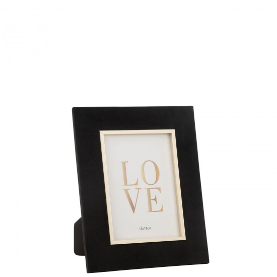 J Line Portafoto Dita Velluto Nero Medium Marco De Foto Dita Velvet Negro Medium.