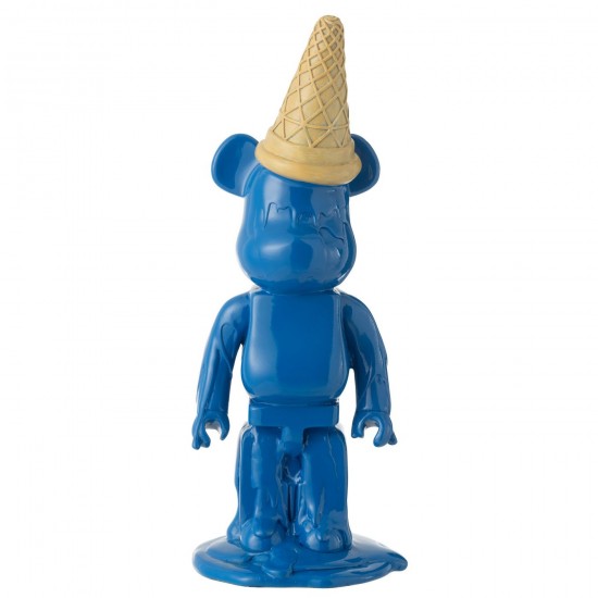 J Line Orso Cono Gelato Resina Blu Oso Cono Hielo Resina Azul.