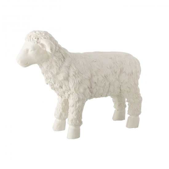 J Line Pecora Da Esterno Mgo Beige Large Oveja Al Aire Libre Mgo Beige Grande.