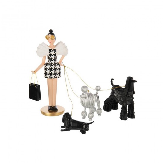 J Line Signora Cani Pied De Poule Polvere Di Calce Multicolore Mujer Perros Pied De Poule Cal En Polvo Multicolor.